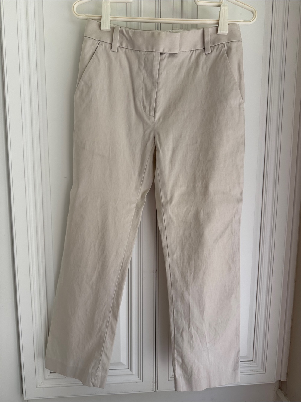 3.1 Phillip Lim Cream Cropped Ankle Pants